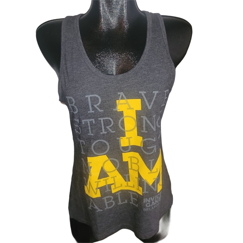 Disney Parks Dark Gray Inviches Games Tank Top M